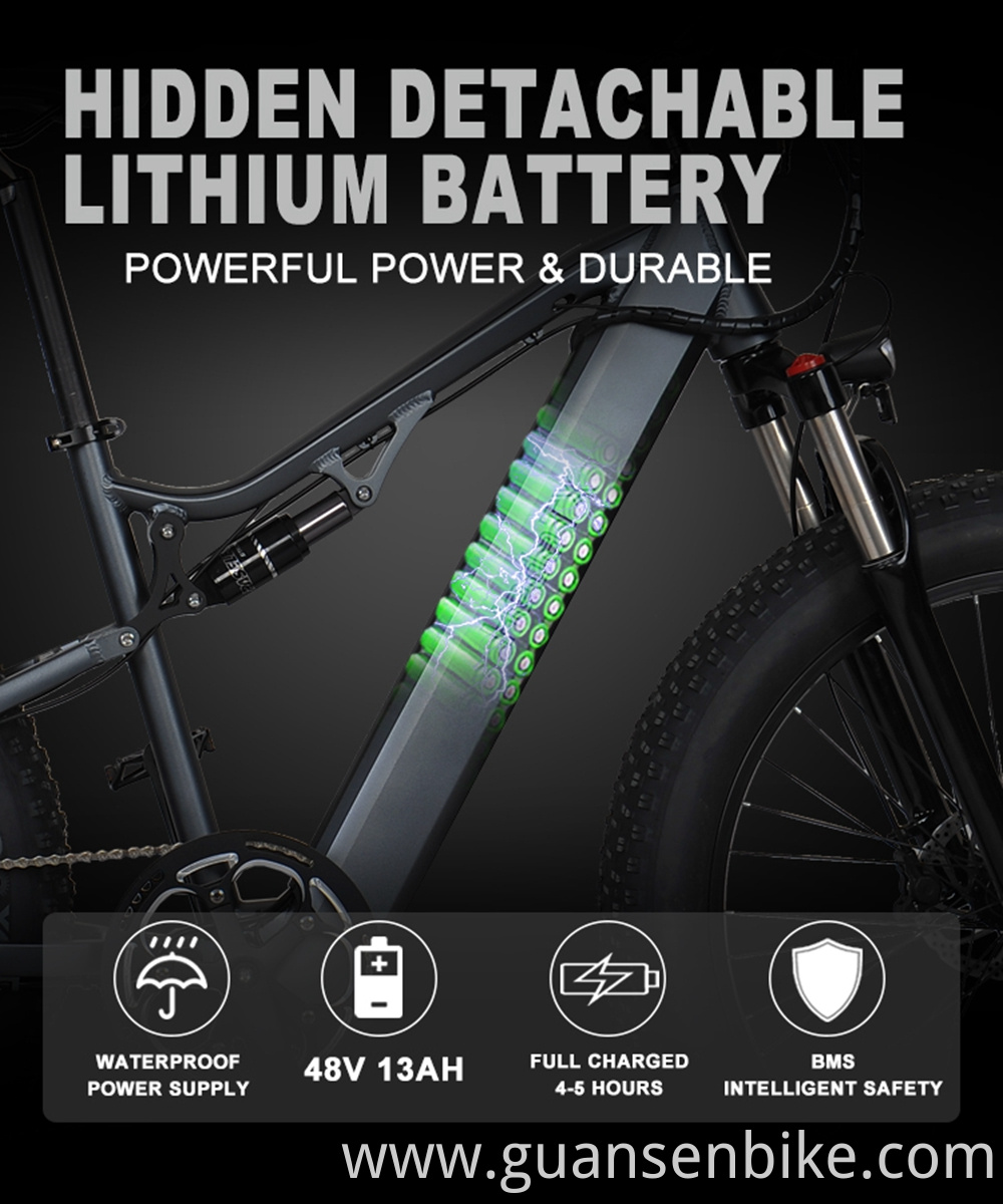 Low Carbon Electric Fat Tire Bike